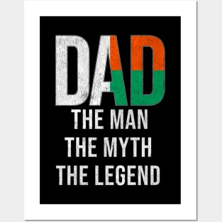 Malagasy Dad The Man The Myth The Legend - Gift for Malagasy Dad With Roots From Malagasy Posters and Art